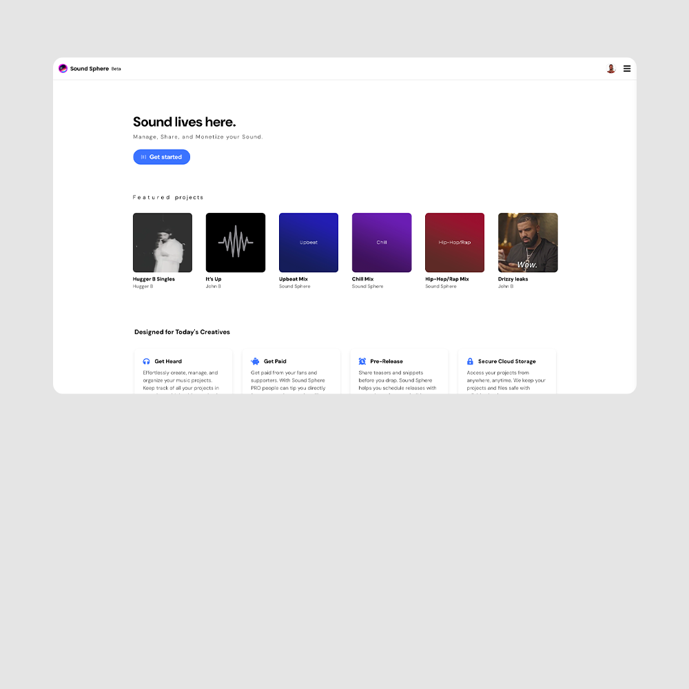 Sound Sphere website